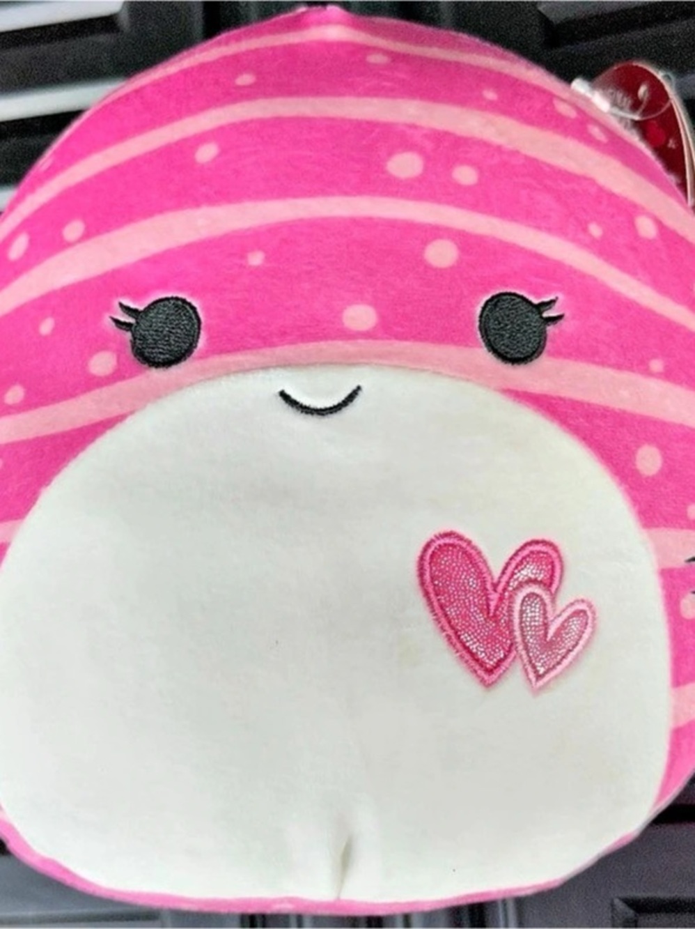 Squishmallows Aidy the Pink Shark Pink & White Plush Toy